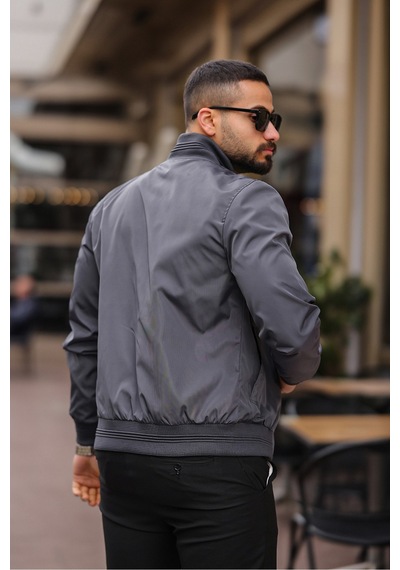 Erkek Bomber Ceket K Gri Bndk
