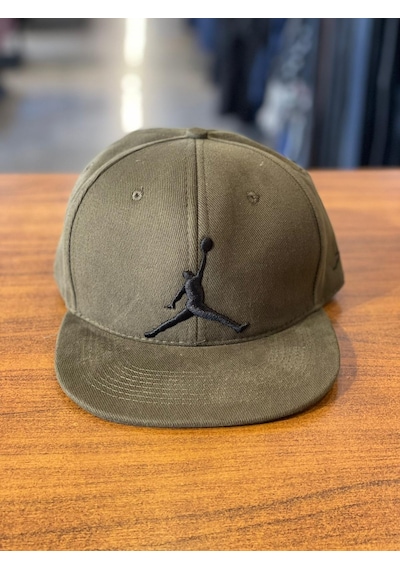 Air Jordan Haki Renk Hiphop Snapback Rapper Basket Cap Şapka
