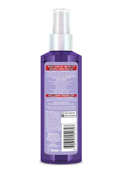 Elseve Sarı Saç Kurtarıcı Turunculaşma Karşıtı Mor Saç Spreyi 150 ML