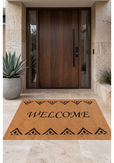 Villadia Home Textile Kapı Önü Paspası Kaymaz Taban Dekoratif Paspas Ev Giriş Antre İç Ve Dış Mekan Paspası 45x70 Cm 18ypycoco