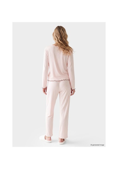 Lcw Dream Pembe V Yaka Kadın Pijama Takımı