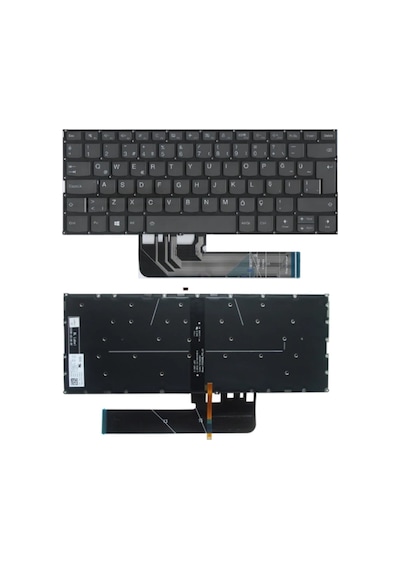 Lenovo Uyumlu İdeapad 530s-14ıkb Klavye Tuş Takımı Füme Tr Işıklı