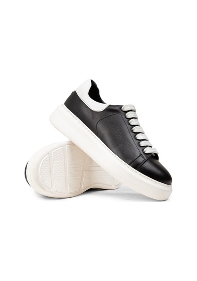 Deery Kadın Siyah Hakiki Deri Sneaker Ayakkabı - 01991zsyhp01 Siyah