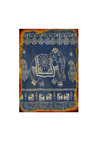 Bedeko Fil Temalı Modern Ahşap Tablo 50 Cm X 70 Cm