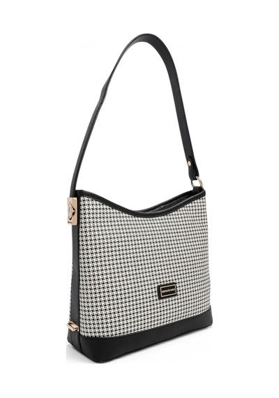 Silver & Polo Kadın Omuz Çantası Sp1286 Ekose-siyah