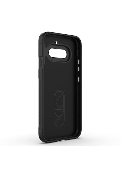 Nothing Phone 4a Kılıf Kamera Korumalı Darbe Emici Esnek Oyuklu Arka Yüzey Tasarımlı Pürüzsüz Silikon Siyah