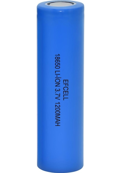 ŞARJLI Pil 3.7V 1200MAH 18650 Lİ-İON BAŞLIKSIZ EFCELL