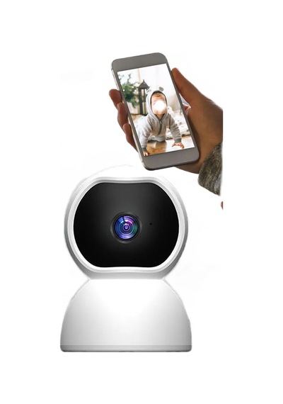 Thentech Tavana Duvara Sabitlenebilir Masaüstü Kullanılabilir Ip Kamera 360 Derece Dönen Wıfı Güvenlik Kamera