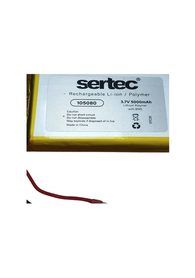 Sertec 105080 3.7v 5000 Mah Li-polymer Pil Devreli/1.5a Evimdeyokyok