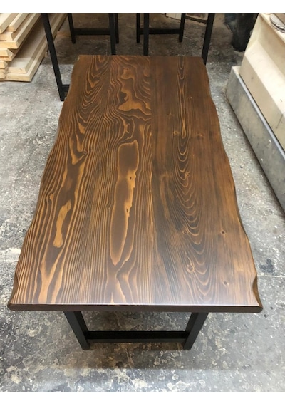 Bintaşmobilya Ceviz Rengi Kütük Masa-120X70.Cm