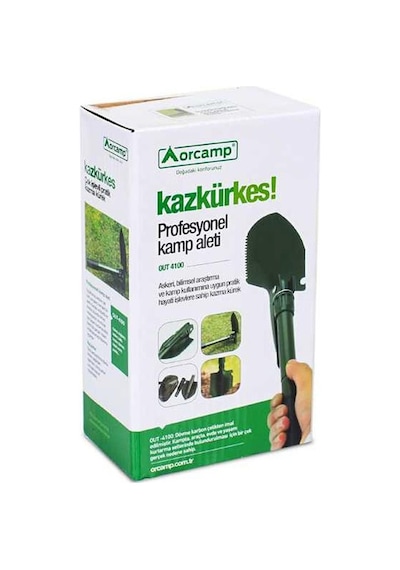 Orcamp Katlanır Kazma Kürek Testere Seti Yeşil