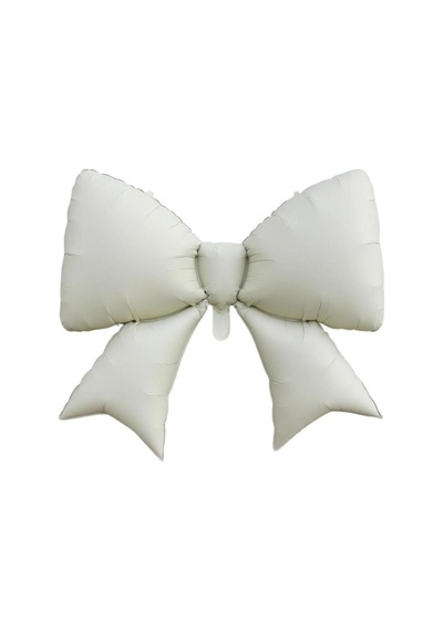 Krem Kurdele Fiyonk Folyo Balon 98x75 Cm Krem