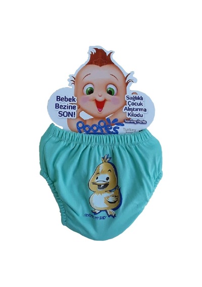 Minik Kuşlar Temalı Erkek Bebek 3'lü Alıştırma Külodu