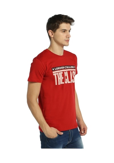 Bant Giyim - The Clash Kırmızı Erkek T-Shirt Tişört