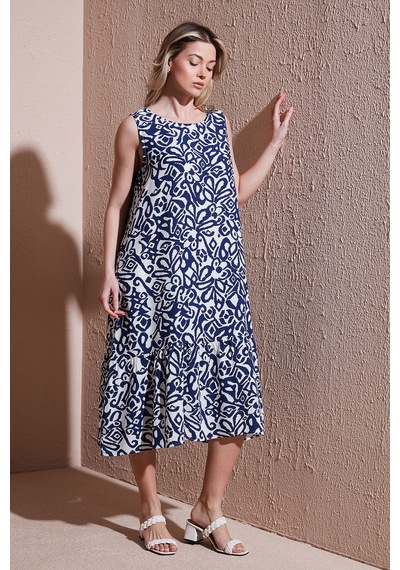 Fashion Friends Bayan Elbise 25y0458k1 Mavi Mavi