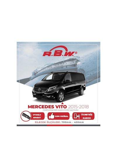 Mercedes Vito Muz Silecek Takımı (2015-2018) RBW