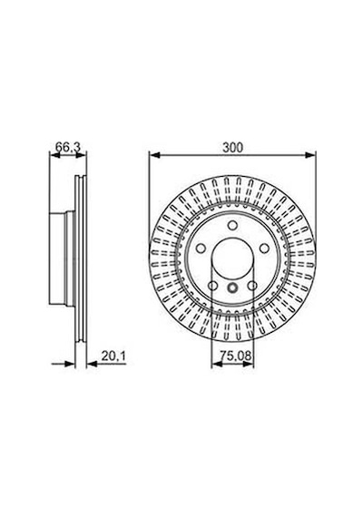 Bmw 1 F21 120d 2.0 2015-2019 Bosch Arka Disk 2 Adet