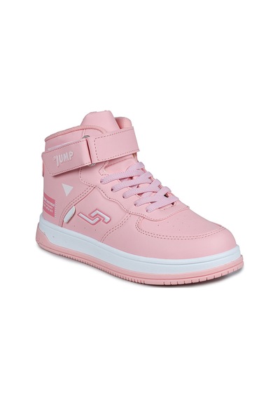 Jump 27835 Cırtlı Yüksek Bilekli Pembe Kız Çocuk Sneaker Günlük Spor Ayakkabı