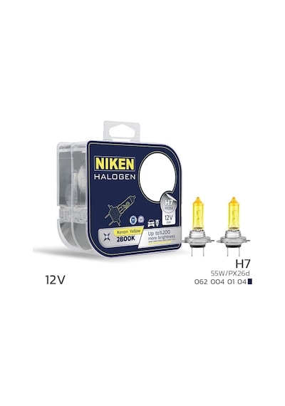 Niken 12v H7 55w Sarı Işık Ampul Px26d 2800k - Ekolmaks