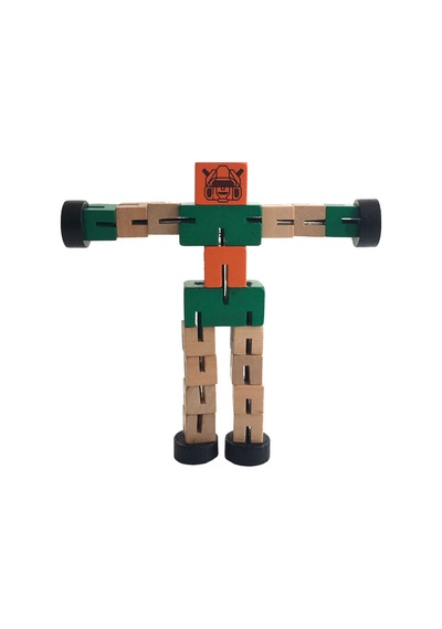 Bak Gel Al Küçük Boy Ahşap Robot Adam - 0102k01001501