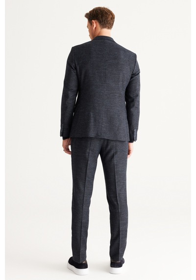 AC&Co / Altınyıldız Classics Erkek Lacı Slim Fit Dar Kesim Mono Yaka Yünlü Desenli Takım Elbise Lacı AC&Co / Altınyıldız Classics Erkek Lacı Slim Fit Dar Kesim Mono Yaka Yünlü Desenli Takım Elbise Lacı