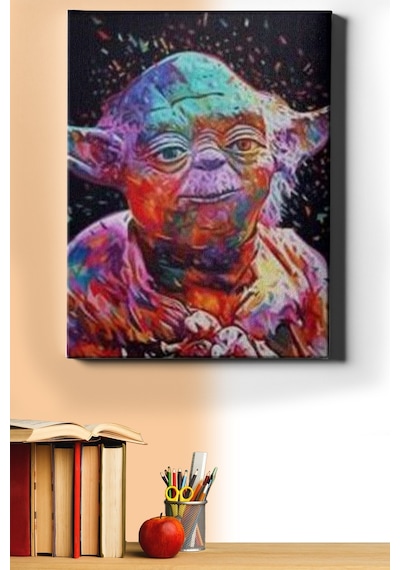 Webstyle Sayılarla Boyama Seti Kasnaklı Starwars Yoda 60 X 75 Cm