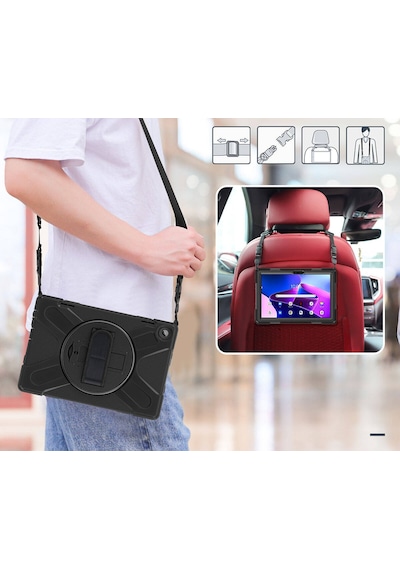 Lenovo Uyumlu Tab M10 Hd 2.nesil 2022 Tablet Kılıf 360 Zıhlı Standlı
