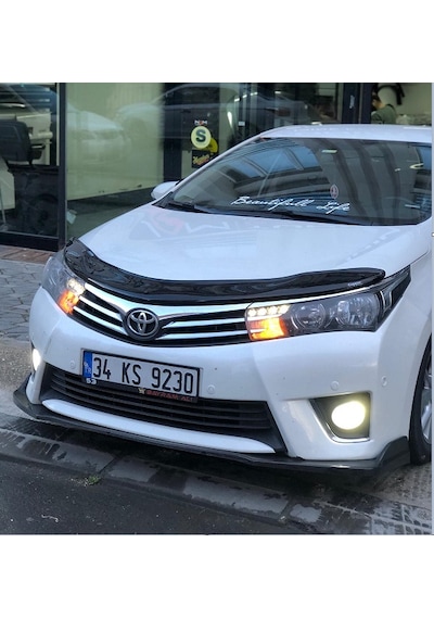 Toyata Corolla Uyumlu Kaput Rüzgarlığı 2013 Sonrası Parlak Siyah