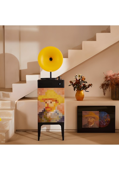 Fennessy İ5 Bluetooth Hoparlörlü 110w Hi-fi Retro Pikap Plakçalar Turntable, Van Gogh