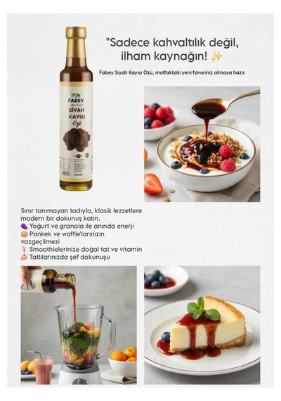 Neşe Natural Esfabey Siyah Kayısı Özü 250ml
