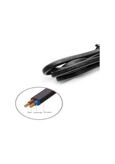 3 Metre Teyp Işıldak Fişi C7 Power Güç Kablosu 3M 2x0.75