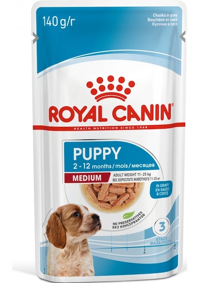 Royal Canin Medium Puppy Orta Irk Yavru Köpek Yaş Maması 10'lu 140 G
