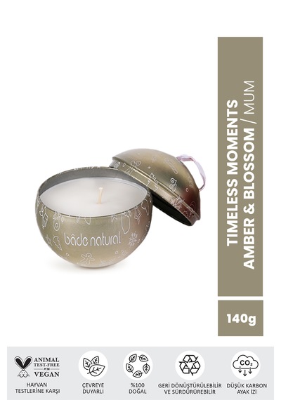 Bade Natural Timeless Moments Amber&blossom Soya Mumu 140 Gr