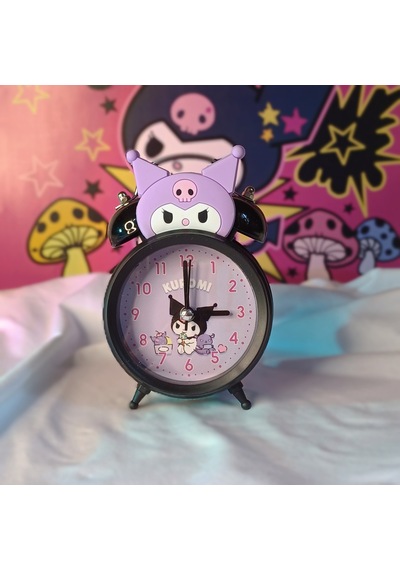 Masa Saati Çocuk Ve Genç Odası Akar Saniyeli Alarm Saat Siyah
