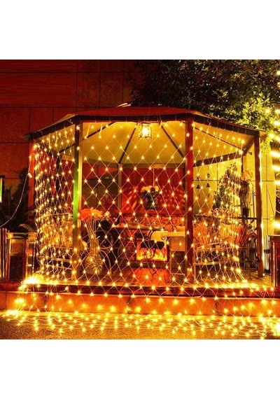 Dekor Ramazan Işıkları Ağ Led Işık Gün Işığı Ağ Led Işık Eklemeli Warm Light Led Işık Örümcek Ağı Işığı