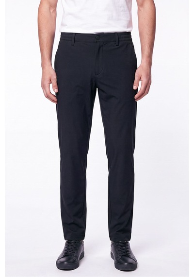 Comfort Fit Esnek Pamuklu Yan Cep Siyah Jogger Pantıolon P 1220