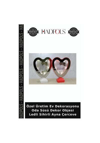 Özel Üretim Ev Dekorasyonu Oda Süsü Dekor Objesi Ledli Sihirli Ayna Çerceve Çok Renkli