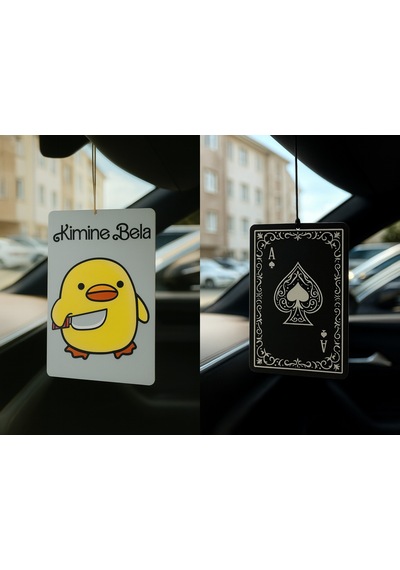 Kimine Bela Kimine Fena Ve Maça As - İkili Oto Kokusu - Dekoratif Araç Kokusu Ve Aksesuarı