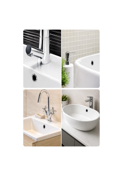3 Adet Krom Lavabo Yüzüğü Su Taşma Yüzüğü Batarya Delik Kapatma Aparatı 1