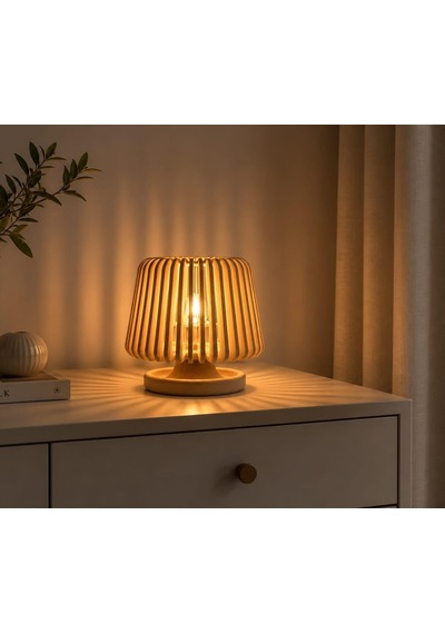 Masa Lambası, Alevsiz Led Dekoratif Mum Led Mum Dahil