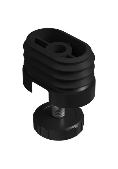 Cateksss 32x50 Mm M8 Kademeli Elips Gizli Ayarlı Profil Pabucu - 58 Li Paket Siyah