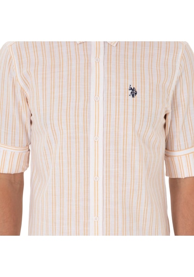 U.s. Polo Assn. Erkek Sarı Uzun Kollu Gömlek Sarı