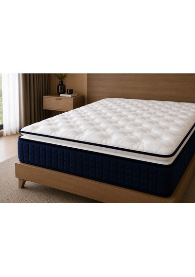 Blue Diamond Full Ortopedik Bonel Yaylı Yatak 27 Cm Tek Ve Çift Kişilik Beyaz