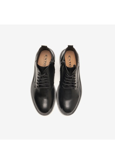 Nero Black Bot Erkek 2237 Exton Vıtello Toscano Chukka Boot With Side Zip siyah