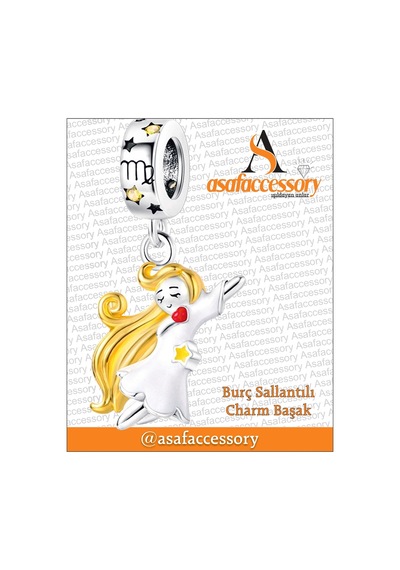 Başak Burcu Figür Charm Asafaccessory Gümüş