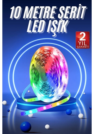 Rgb Neon Şerit Led Lamba 10 Metre İç Mekan Tasarımına Uygun 65626840