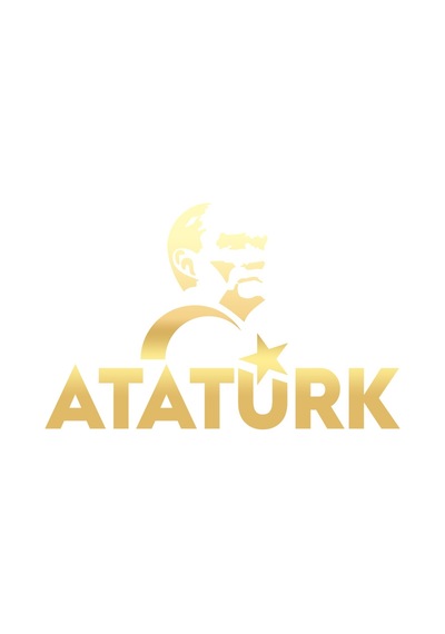 Atatürk Türk Bayrağı Sticker 17x17 Cm Gold