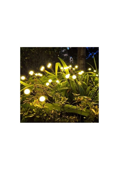 Mobgift 8 Led'li Güneş Enerjili Bahçe Çiti Aydınlatma Lamba Sarı