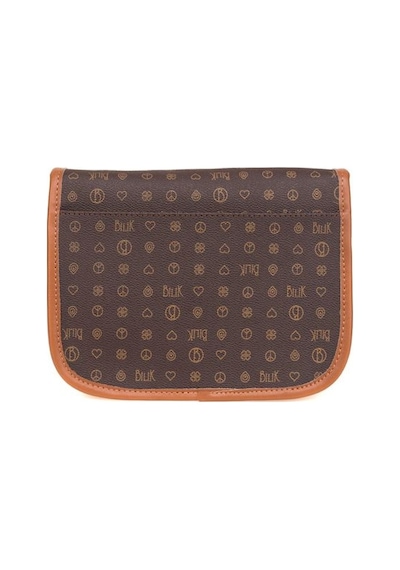 Bilik Deri Monogram Kahve/taba Kadın Çapraz Askılı Çanta İv Z-24- 001