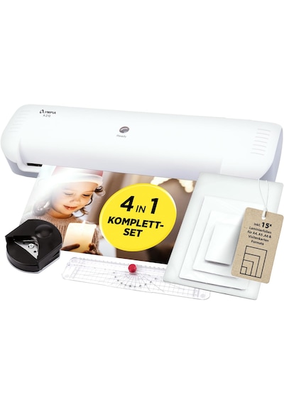 A 210 Set 4 İn 1 Trend Laminasyon Makinesi Ve 15 Adet Pvc Film